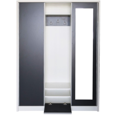 Cuier David Max Alb cu Gri, 153 x 38 x 194 cm [1]