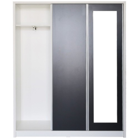 Cuier David Max Alb cu Gri, 153 x 38 x 194 cm [3]