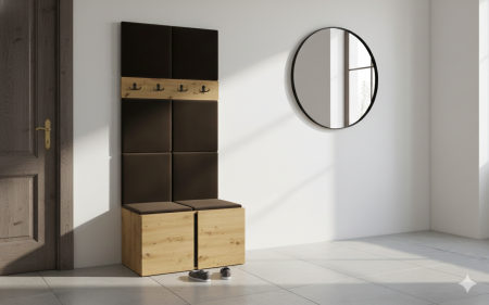 Cuiere Modulare - Cuier Hol Luca 10, Artisan/Maro - Manila 04