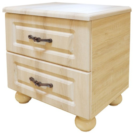 Dormitor Dynasty MDF Sonoma cu pat pentru saltea 160x200 cm [3]