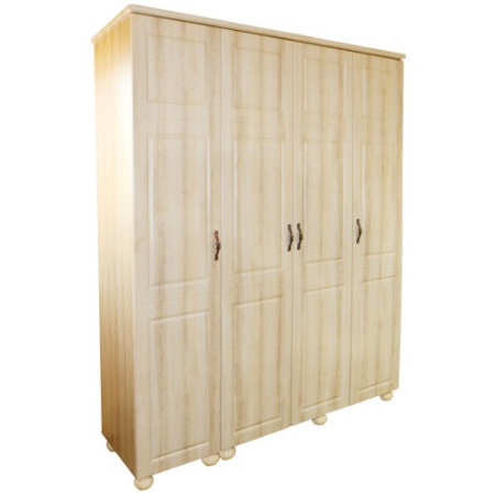 Dormitor Dynasty MDF Sonoma cu pat pentru saltea 160x200 cm [11]