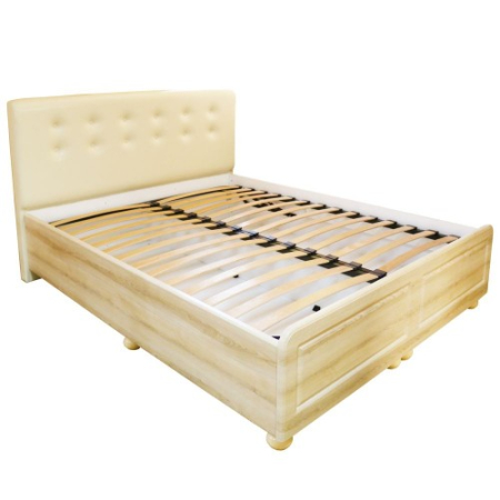 Dormitor Dynasty MDF Sonoma cu pat pentru saltea 180x200 cm [4]