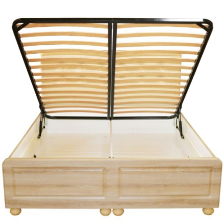 Dormitor Dynasty MDF Sonoma cu pat pentru saltea 180x200 cm [5]