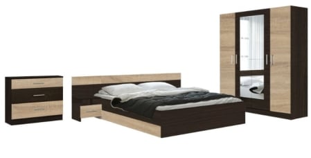 Dormitoare Set - Dormitor Lagos Sonoma&Wenge