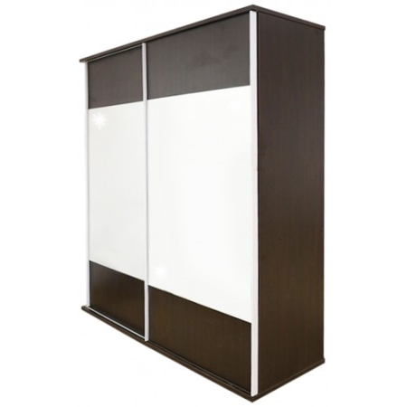 Dormitor Laguna cu pat 160x200 cu 2 sertare Wenge cu Vanilie [9]