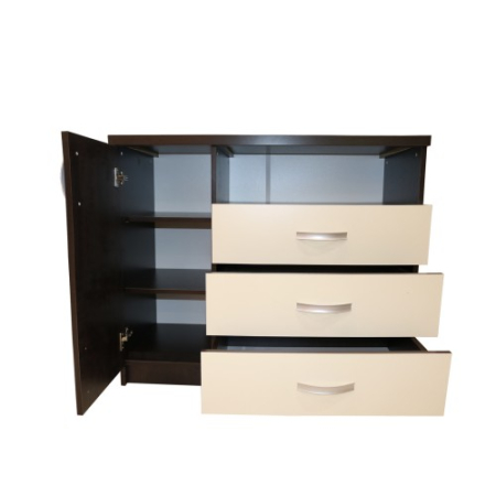 Dormitor Milano cu Pat Tapitat Wenge 140x200 cm [2]