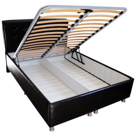 Dormitor Milano cu Pat Tapitat Wenge 140x200 cm [6]