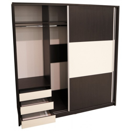 Dormitor Milano cu Pat Tapitat Wenge 160x200 cm [9]