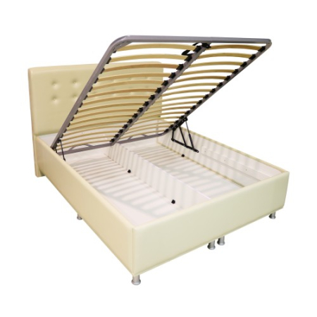 Dormitor Milano Sonoma cu Pat Tapitat Bej 140x200 [1]