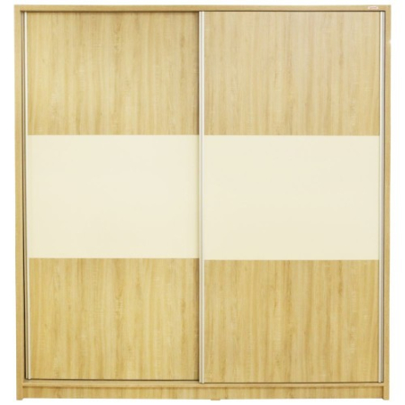 Dormitor Milano Sonoma cu Pat Tapitat Bej 160x200 [13]