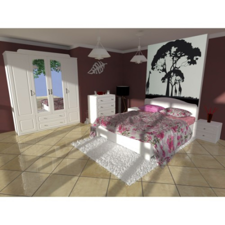 Dormitor Sara cu pat 160x200 cm cu somiera fixa [12]