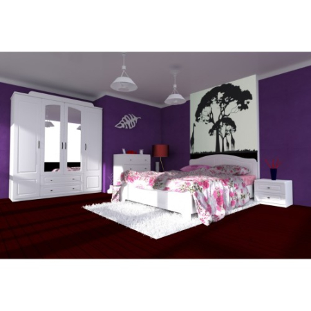 Dormitor Sara cu pat 160x200 cm cu somiera fixa [13]