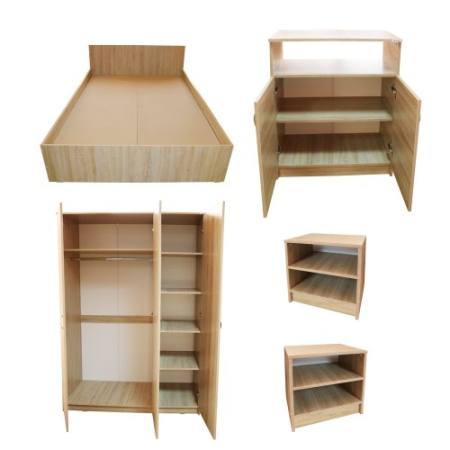 Dormitor Soft Sonoma cu pat 140x200 cm [12]