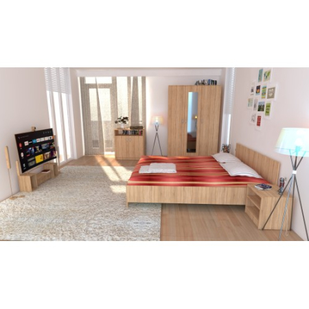 Dormitor Soft Sonoma cu pat 160x200 cm [13]