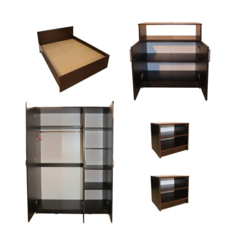 Dormitor Soft Wenge cu pat 120x200 cm [17]