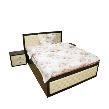 Dormitor Torino cu pat pentru saltea 140x200 cm, Wenge / Brad [9]