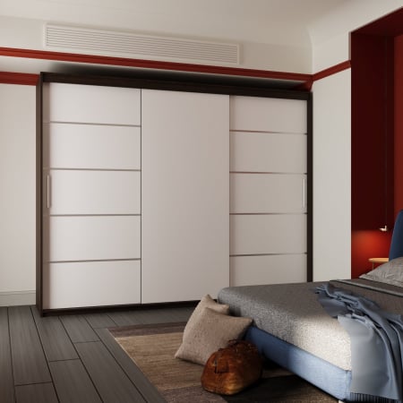 Dulapuri - Dressing Nice Wenge&Alb