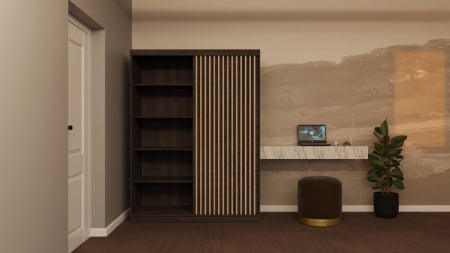 Dulapuri - Dressing Riflaj 150x200 2 Usi cu Oglinda