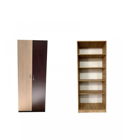 Dulapuri - Dulap 2 usi cu polite Sonoma&Wenge