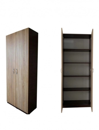 Dulapuri - Dulap 2 usi cu polite Wenge&Sonoma