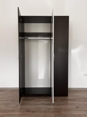 Dulapuri - Dulap 3 usi Wenge/Alb