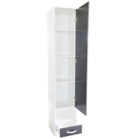 Dulap Andrei 400 Alb/Gri [2]