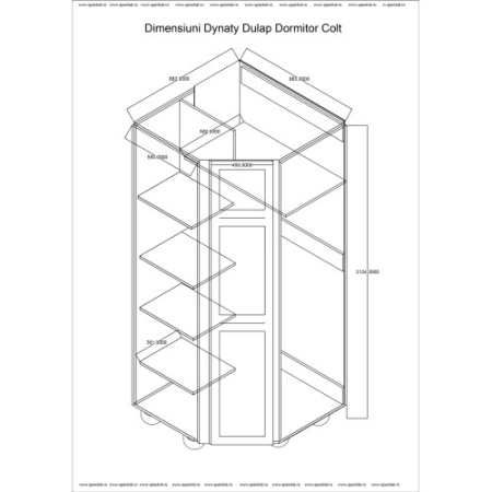 Dulap Dynasty Dormitor  Alb , de Colt [5]
