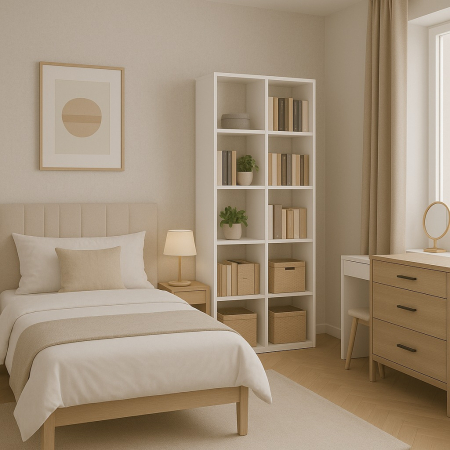 Dulapuri - Dulap Fiona cu polite Alb