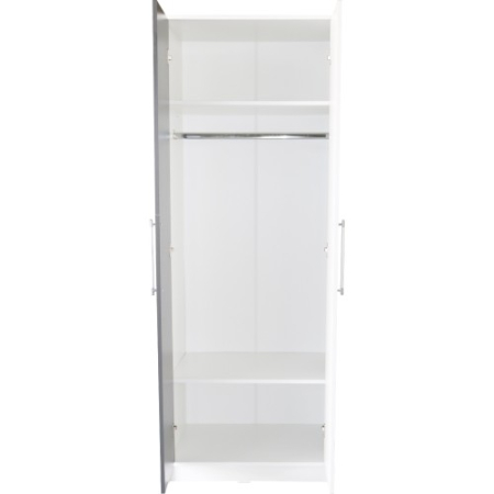 Dulap Iris 2 usi alb cu gri [4]