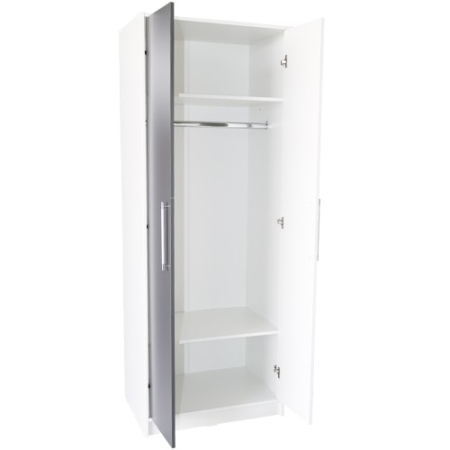 Dulap Iris 2 usi alb cu gri [5]