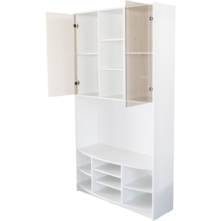 Dulap Iris vitrina alba [1]
