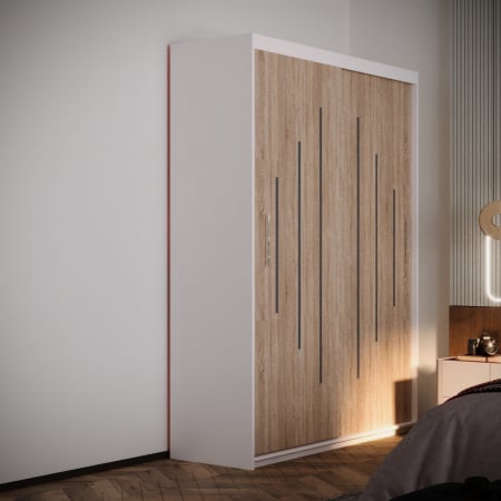 Dulapuri - Dulap Valmet Space Alb&Sonoma