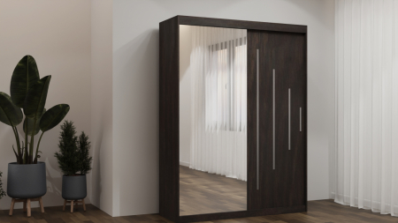 Dulapuri - Dulap Valmet Space cu Oglinda Wenge 150X200,