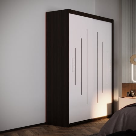 Dulapuri - Dulap Valmet Space Wenge&Alb