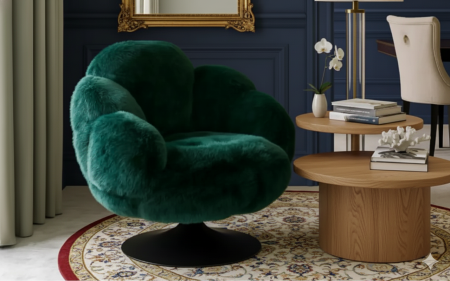 Fotolii Fixe - Fotoliu Pufos  Verde