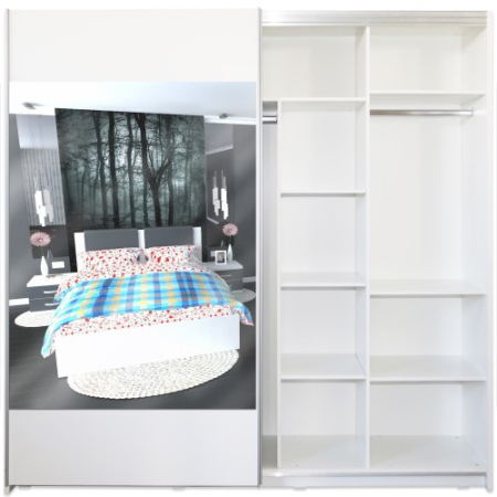 Garderoba Laguna Alb cu oglinda [5]