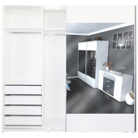 Garderoba Laguna Alb cu oglinda [6]