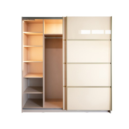 Gold Dulap 2000 Crem cu usi MDF Lucios [6]