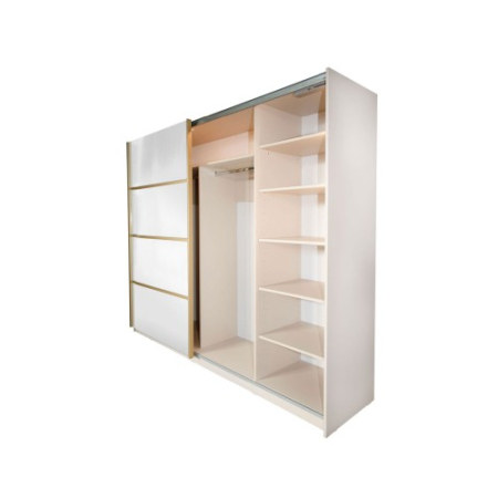 Gold Dulap 2500 Crem cu usi cu oglinda [5]