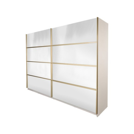 Gold Dulap 2800 Crem cu usi cu oglinda + 1 Comoda [9]