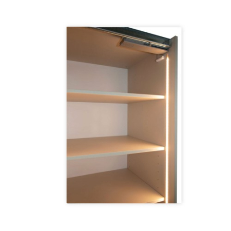 Gold Dulap 2800 Crem cu usi MDF Lucios [1]