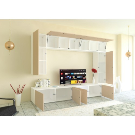 Living Armonia V1 PAL Cappuccino Lucios - cu sistem "PUSH TO OPEN" [6]