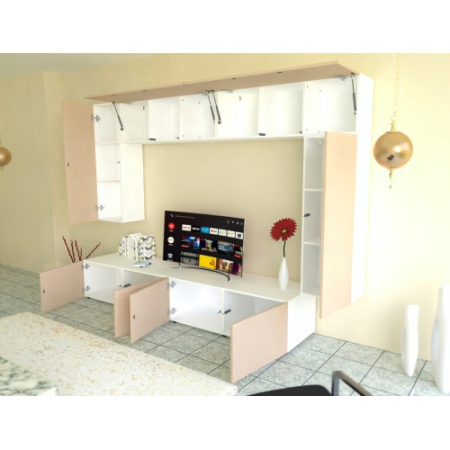 Living Armonia V1 PAL Cappuccino Lucios - cu sistem "PUSH TO OPEN" [5]