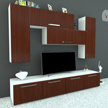 Living Armonia V4 MDF Cedru - cu manere [3]