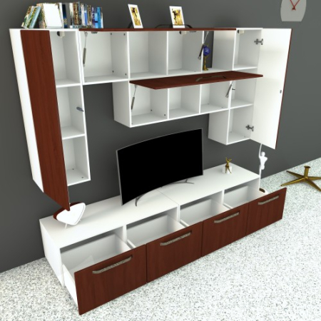 Living Armonia V4 MDF Cedru - cu manere [2]