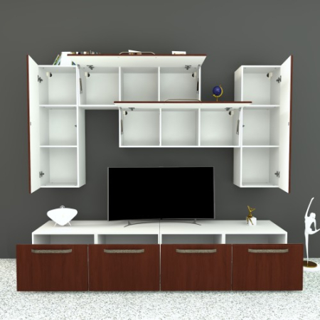 Living Armonia V4 MDF Cedru - cu manere [1]