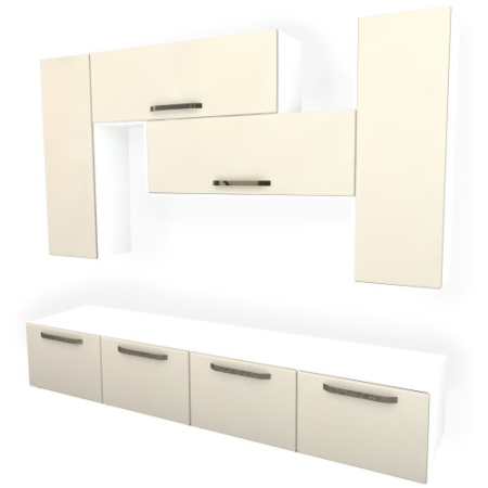 Living Armonia V4 MDF Vanilie - cu manere [1]
