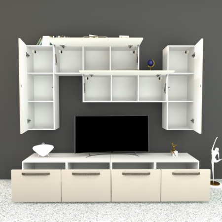 Living Armonia V4 MDF Vanilie - cu manere [4]