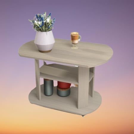 Mobilier Living - Masa cafea, tip 2, culoare sonoma, 84x58x54 cm