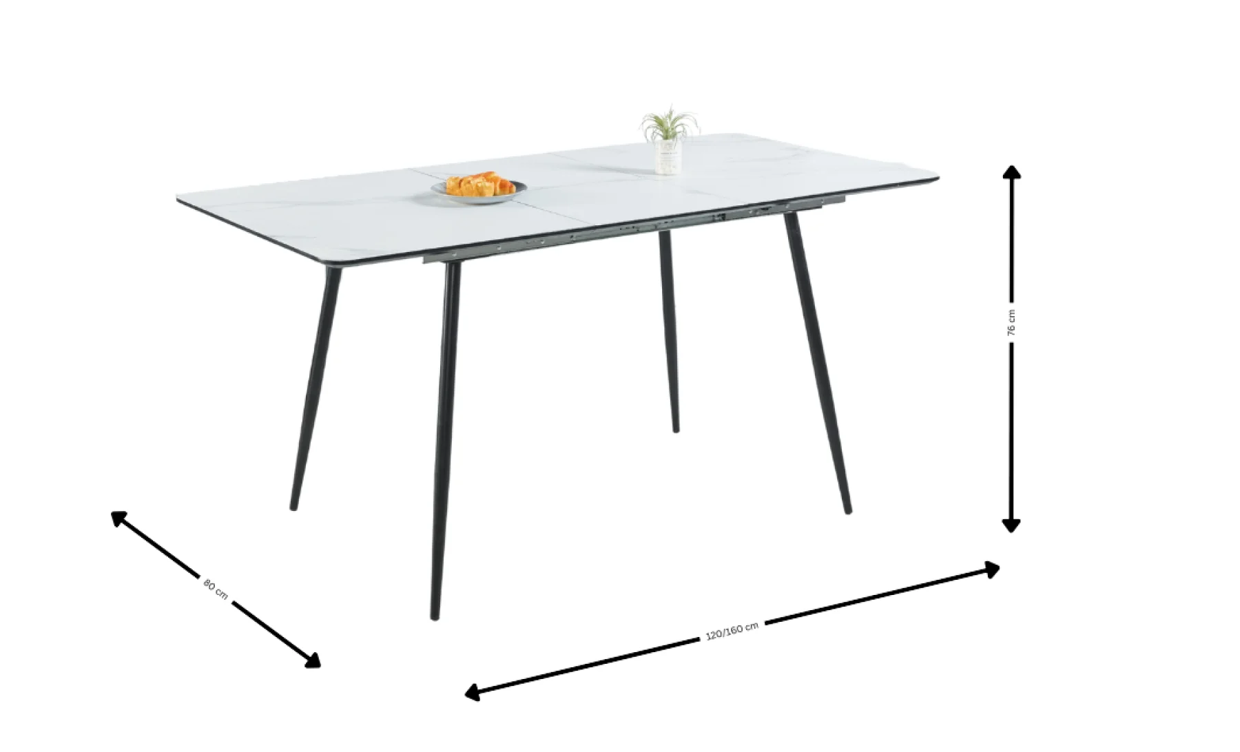 Masa Living Extensibila Alb [2]